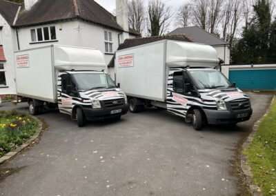 Two Zebra Removal Vans