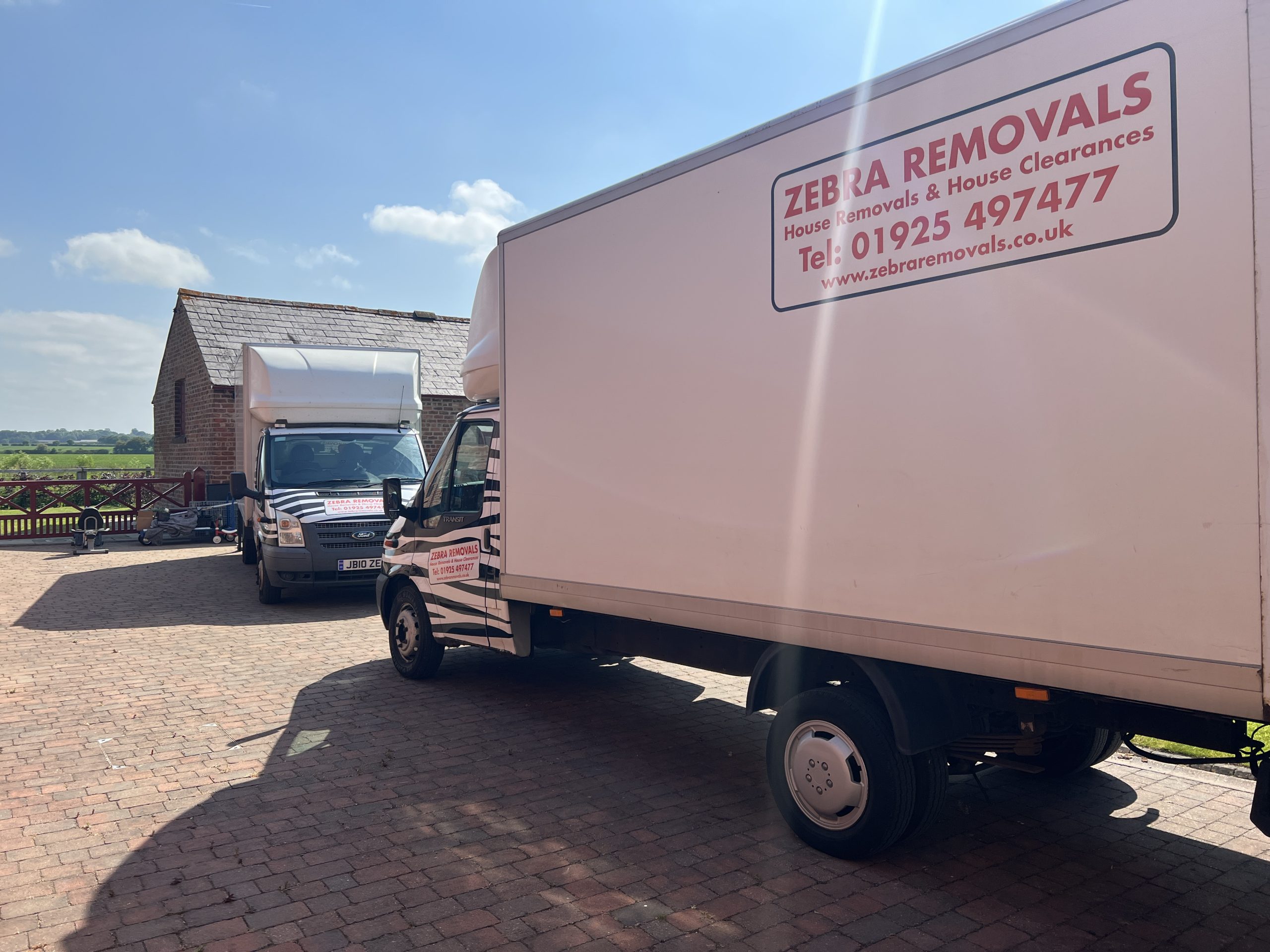 Zebra Removals vans